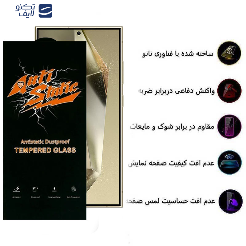 محافظ صفحه نمایش اِپیکوی مدل Antistatic Dustproof مناسب برای گوشی موبایل سامسونگ Galaxy S24 Ultra محافظ صفحه نمایش اِپیکوی مدل Antistatic Dustproof مناسب برای گوشی موبایل سامسونگ Galaxy S24 Ultra