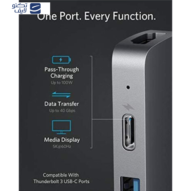 هاب 7 پورت USB-C انکر مدل A8371 7-in-2 for MacBook هاب 7 پورت USB-C انکر مدل A8371 7-in-2 for MacBook