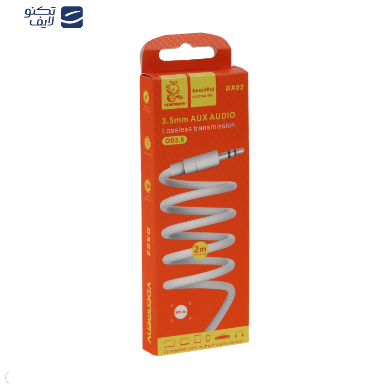 کابل افزایش طول AUX وی دنمن وی مدل DX02 طول 2 متر کابل افزایش طول AUX وی دنمن وی مدل DX02 طول 2 متر