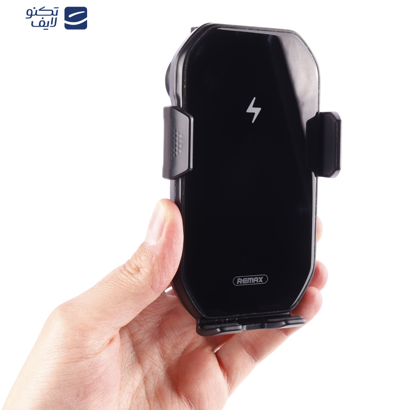 پایه نگهدارنده و شارژر بی سیم گوشی موبایل ریمکس مدل RM-C61 پایه نگهدارنده و شارژر بی سیم گوشی موبایل ریمکس مدل RM-C61