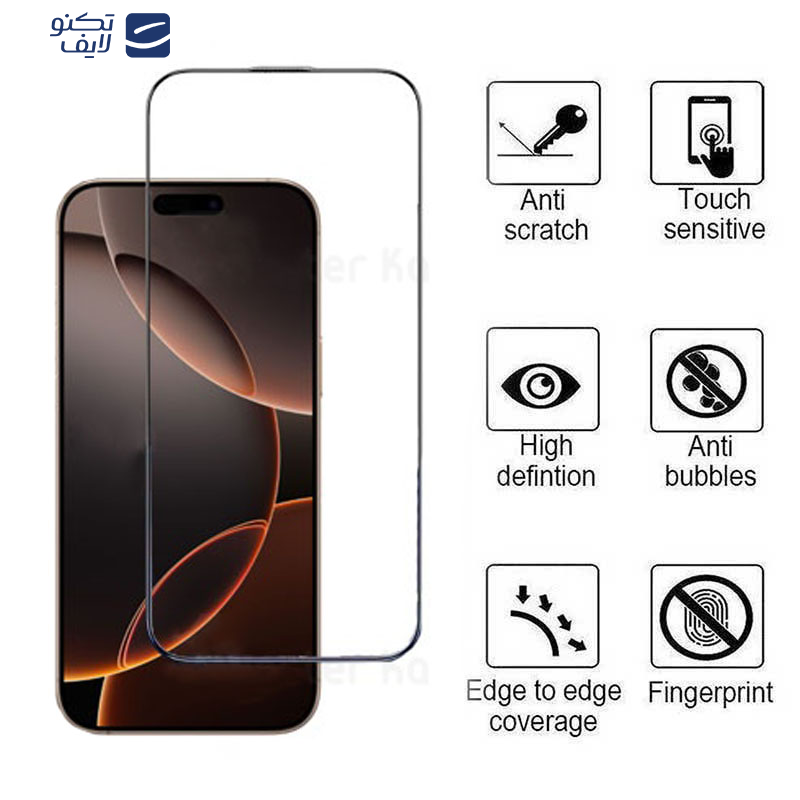 محافظ صفحه نمایش کی -زد دو مدل Full-Glassمناسب برای گوشی موبایل اپل iPhone 16 Pro Max محافظ صفحه نمایش کی -زد دو مدل Full-Glassمناسب برای گوشی موبایل اپل iPhone 16 Pro Max