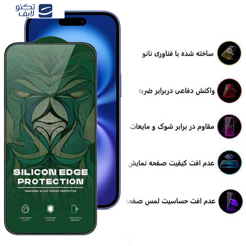 محافظ صفحه نمایش حریم شخصی اپیکوی مدل Silicon Edges Privacy مناسب برای گوشی موبایل اپل iPhone 16 / iPhone 15 محافظ صفحه نمایش حریم شخصی اپیکوی مدل Silicon Edges Privacy مناسب برای گوشی موبایل اپل iPhone 16 / iPhone 15