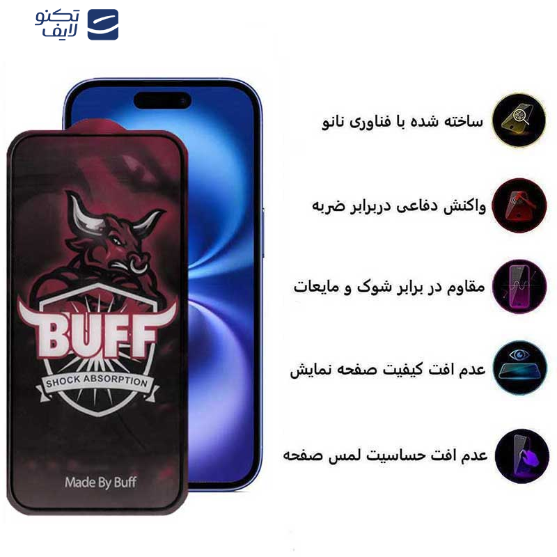 محافظ صفحه نمایش حریم شخصی بوف مدل Privacy Pro Plus-G مناسب برای گوشی موبایل اپل iPhone 16 / 15 محافظ صفحه نمایش حریم شخصی بوف مدل Privacy Pro Plus-G مناسب برای گوشی موبایل اپل iPhone 16 / 15