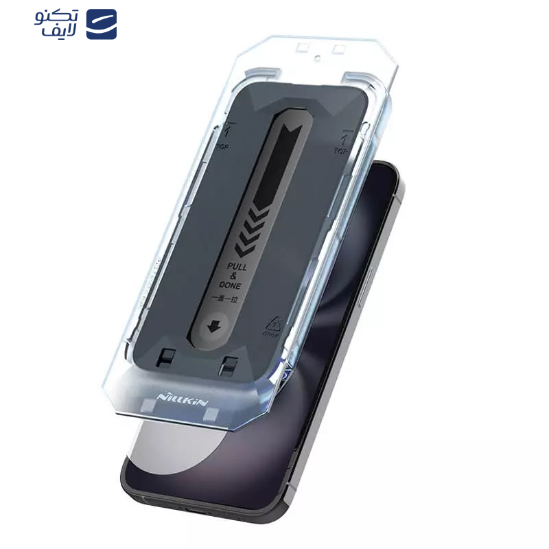 محافظ صفحه نمایش حریم شخصی نیلکین مدل Guardian Privacy مناسب برای گوشی موبایل اپل iPhone 16/15  به همراه کیت نصب محافظ صفحه نمایش حریم شخصی نیلکین مدل Guardian Privacy مناسب برای گوشی موبایل اپل iPhone 16/15  به همراه کیت نصب