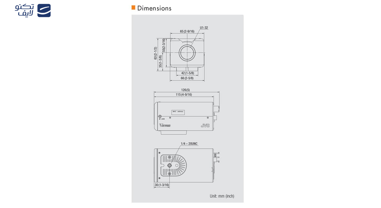دوربین تحت شبکه جی وی سی مدل VN-V26U دوربین تحت شبکه جی وی سی مدل VN-V26U