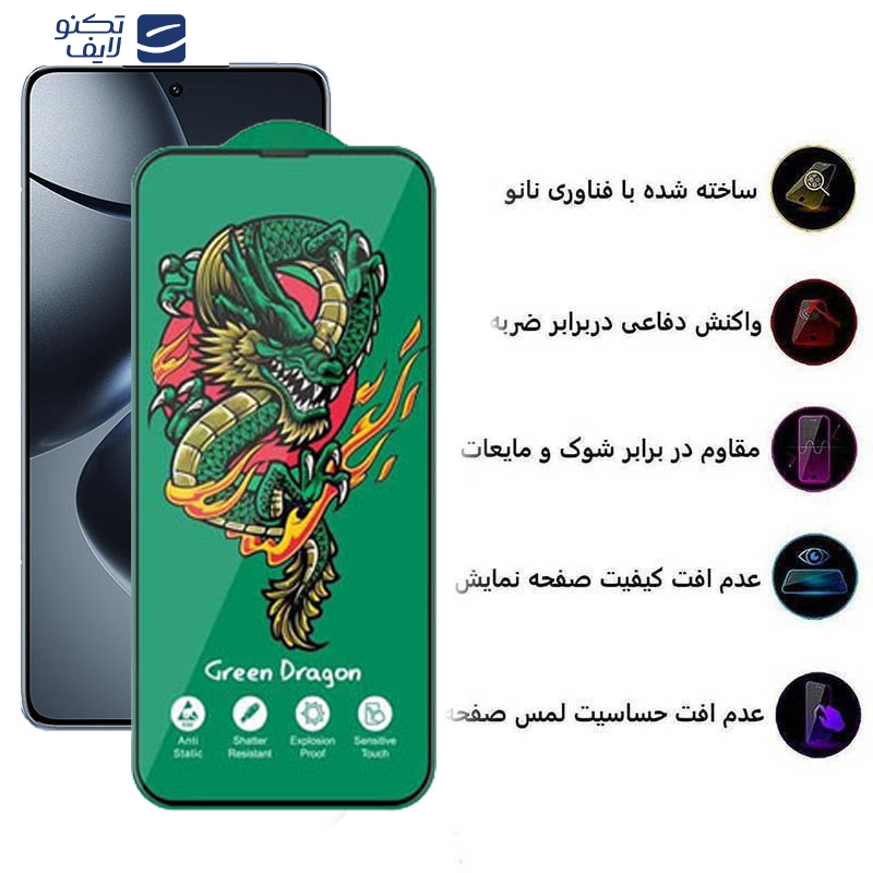محافظ صفحه نمایش اپیکوی مدل Green Dragon ExplosionProof مناسب برای گوشی موبایل شیائومی 14T Pro / 14T / Redmi K70 Ultra  محافظ صفحه نمایش اپیکوی مدل Green Dragon ExplosionProof مناسب برای گوشی موبایل شیائومی 14T Pro / 14T / Redmi K70 Ultra