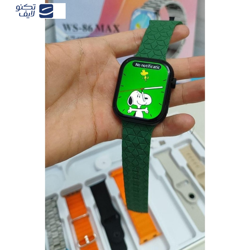 ساعت هوشمند مدل WS 86 MAX دارای قابلیت کنترل سطح اکسیژن خون با بند فلزی ساعت هوشمند مدل WS 86 MAX دارای قابلیت کنترل سطح اکسیژن خون با بند فلزی