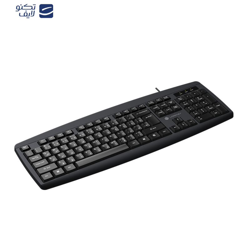 کیبورد با سیم لاجی کی مدل K113B، سوییچ ممبران، Full-Size کیبورد با سیم لاجی کی مدل K113B، سوییچ ممبران، Full-Size