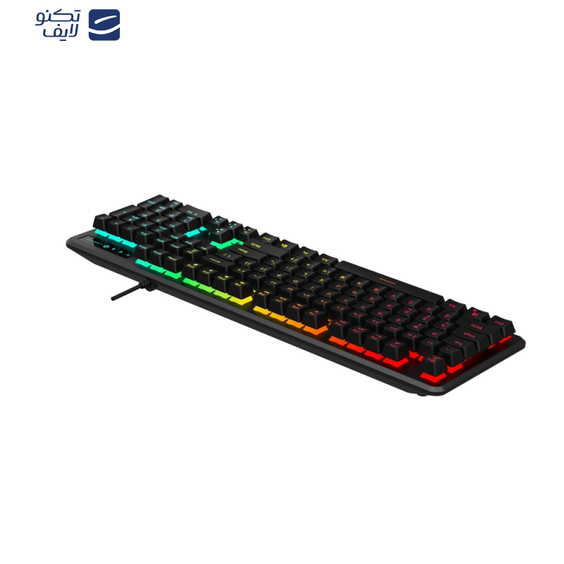 کیبورد گیمینگ لاجی کی مدل K310B، سوییچ مکانیکال آبی، Full-Size، نورپردازی RGB کیبورد گیمینگ لاجی کی مدل K310B، سوییچ مکانیکال آبی، Full-Size، نورپردازی RGB