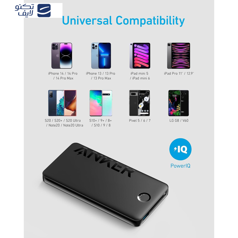 پاوربانک انکر مدل A1334 ظرفیت 10000 میلی آمپر ساعت پاوربانک انکر مدل A1334 ظرفیت 10000 میلی آمپر ساعت