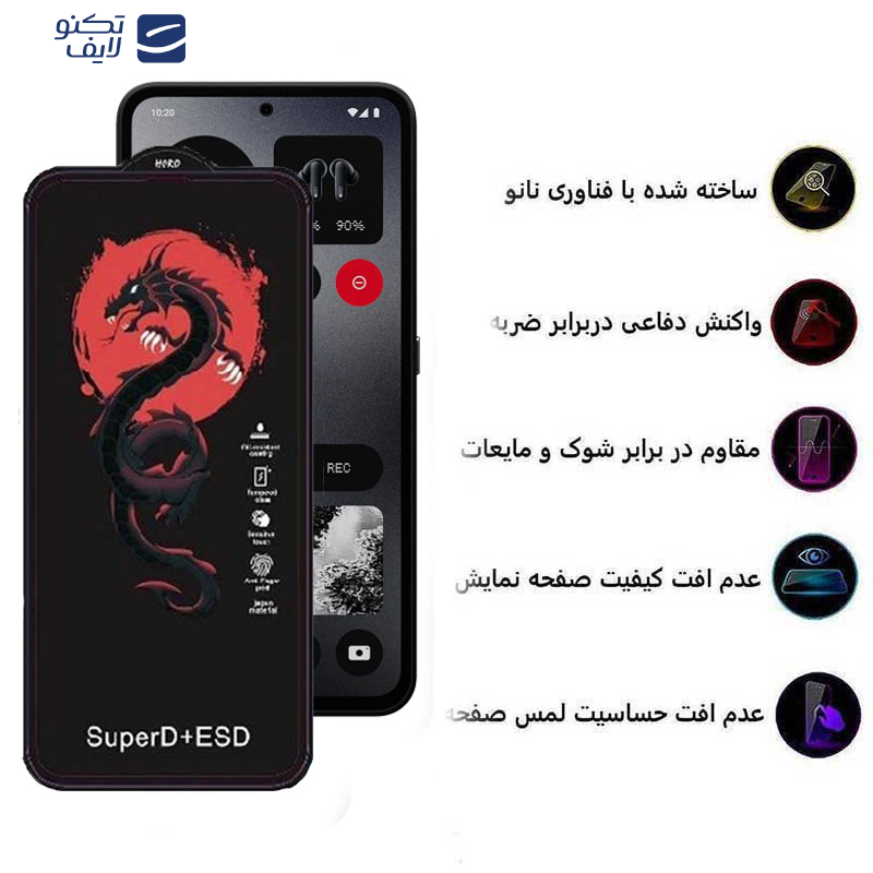 محافظ صفحه نمایش اپیکوی مدل Dragon ESD مناسب برای گوشی موبایل ناتینگ فون CMF 1 محافظ صفحه نمایش اپیکوی مدل Dragon ESD مناسب برای گوشی موبایل ناتینگ فون CMF 1