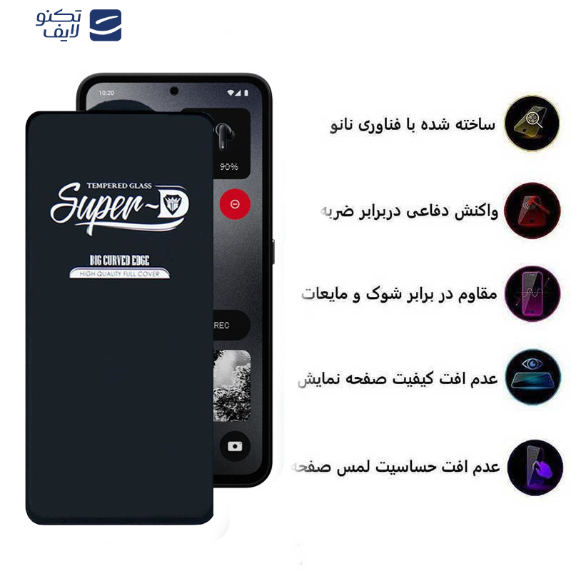 محافظ صفحه نمایش اپیکوی مدل Super 5D مناسب برای گوشی موبایل ناتینگ فون CMF 1 محافظ صفحه نمایش اپیکوی مدل Super 5D مناسب برای گوشی موبایل ناتینگ فون CMF 1