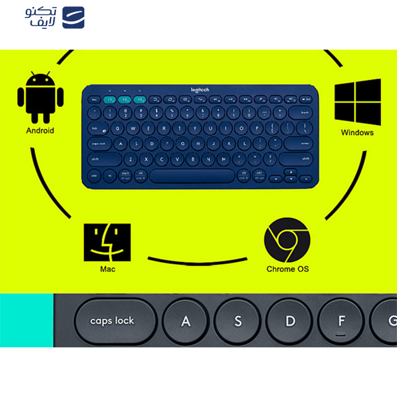 کیبورد بی سیم لاجیتک مدل K380 کیبورد بی سیم لاجیتک مدل K380