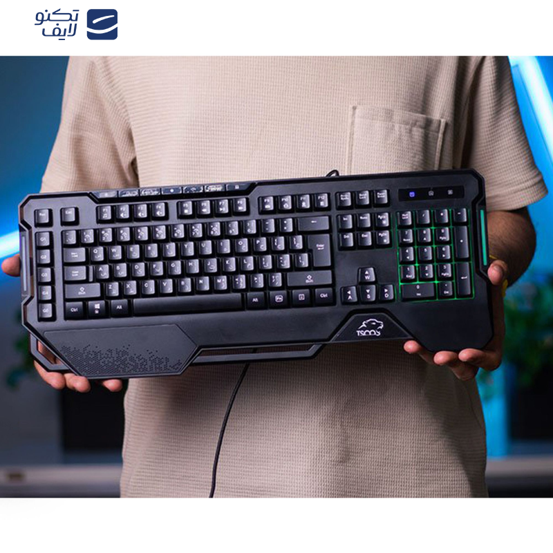 کیبورد گیمینگ تسکو مدل GK 8126، سوییچ ممبران، Full-Size، نورپردازی RGB کیبورد گیمینگ تسکو مدل GK 8126، سوییچ ممبران، Full-Size، نورپردازی RGB
