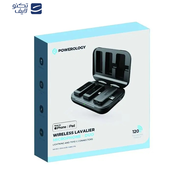 ست میکروفن بی سیم پاورولوجی مدل  Lavalier -Duo -PWmic2 ست میکروفن بی سیم پاورولوجی مدل  Lavalier -Duo -PWmic2