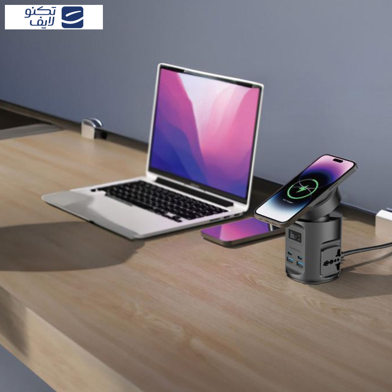 داک شارژر بی سیم پاورولوجی مدل MAGSAFE PWCUQC014 داک شارژر بی سیم پاورولوجی مدل MAGSAFE PWCUQC014