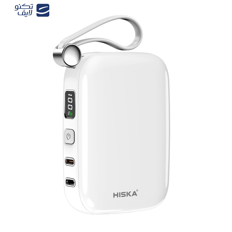 پاوربانک هیسکا مدل HP-125PD ظرفیت 10000 میلی آمپر ساعت  پاوربانک هیسکا مدل HP-125PD ظرفیت 10000 میلی آمپر ساعت