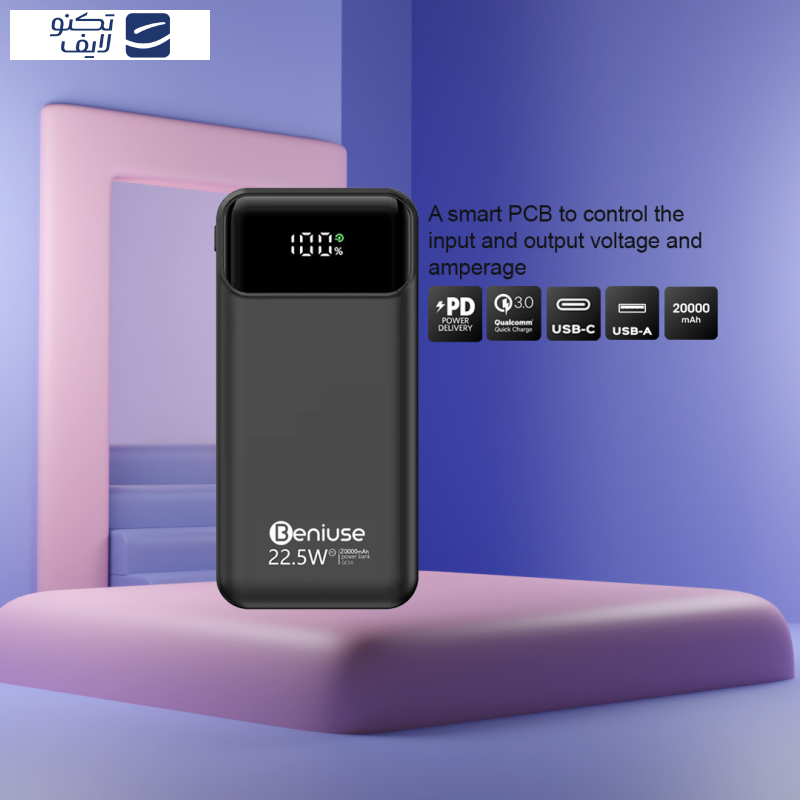 پاوربانک بنیوس مدل BE-PB04 ظرفیت 20000 میلی آمپر ساعت پاوربانک بنیوس مدل BE-PB04 ظرفیت 20000 میلی آمپر ساعت