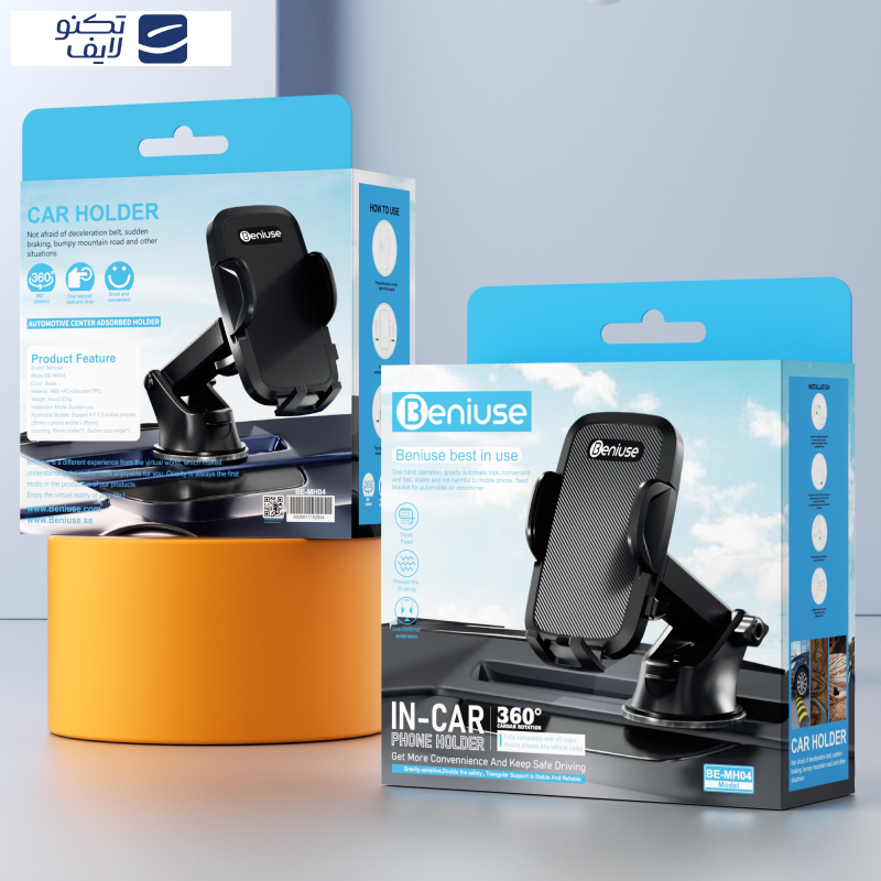 پایه نگهدارنده گوشی موبایل و تبلت بنیوس مدل BE-MH04 پایه نگهدارنده گوشی موبایل و تبلت بنیوس مدل BE-MH04