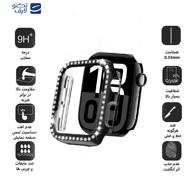 کاور اپیکوی مدل Diamond Cover Apple Watch مناسب برای اپل واچ سری 10 سایز 42 میلی متری  کاور اپیکوی مدل Diamond Cover Apple Watch مناسب برای اپل واچ سری 10 سایز 42 میلی متری