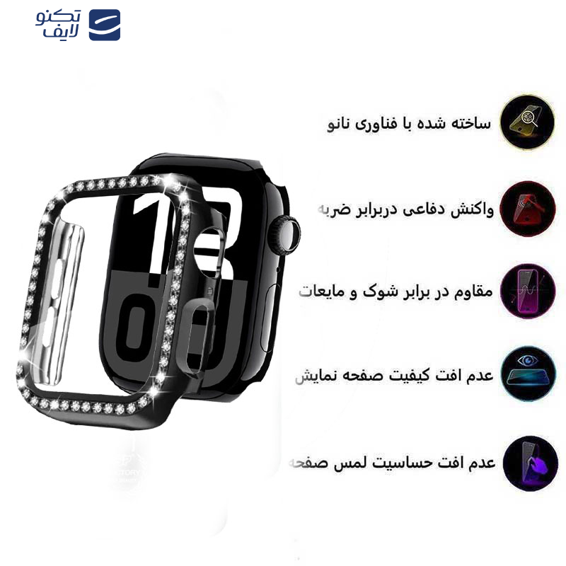 کاور اپیکوی مدل Diamond Cover Apple Watch مناسب برای اپل واچ سری 10 سایز 46 میلی متری   کاور اپیکوی مدل Diamond Cover Apple Watch مناسب برای اپل واچ سری 10 سایز 46 میلی متری