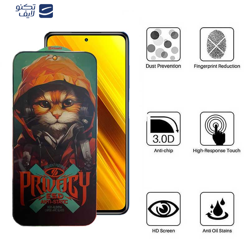 محافظ صفحه نمایش حریم شخصی اپیکوی مدل Privacy Hoodie Cat  مناسب برای گوشی موبایل شیائومی Poco X5 Pro /X5 /X4 Pro 5G /X3 Pro /X3 NFC / X3 محافظ صفحه نمایش حریم شخصی اپیکوی مدل Privacy Hoodie Cat  مناسب برای گوشی موبایل شیائومی Poco X5 Pro /X5 /X4 Pro 5G /X3 Pro /X3 NFC / X3