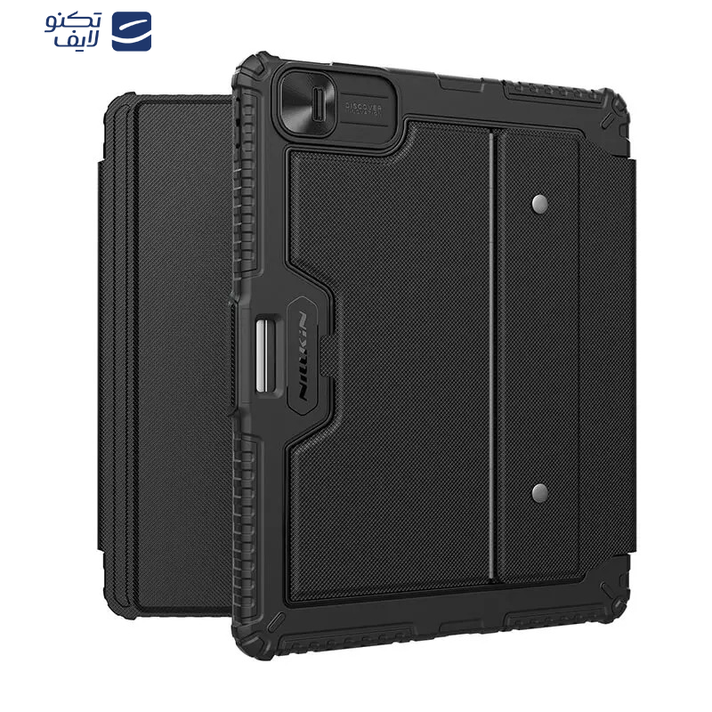 کیف کلاسوری کیبورددار نیلکین مدل Bumper Combo Backlit Keyboard مناسب برای تبلت اپل  iPad Pro 13 2024 کیف کلاسوری کیبورددار نیلکین مدل Bumper Combo Backlit Keyboard مناسب برای تبلت اپل  iPad Pro 13 2024