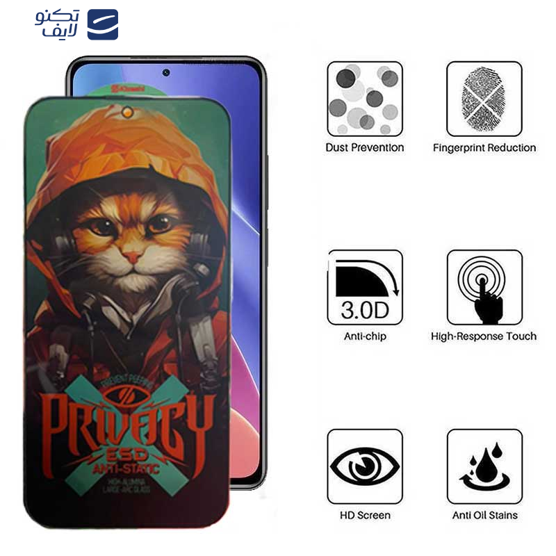 محافظ صفحه نمایش حریم شخصی اپیکوی مدل Privacy Hoodie Cat مناسب برای گوشی موبایل شیائومی Redmi K40 Ultra / K40 Gaming / K40 Pro Plus / K40 Pro / K40S / K40 محافظ صفحه نمایش حریم شخصی اپیکوی مدل Privacy Hoodie Cat مناسب برای گوشی موبایل شیائومی Redmi K40 Ultra / K40 Gaming / K40 Pro Plus / K40 Pro / K40S / K40