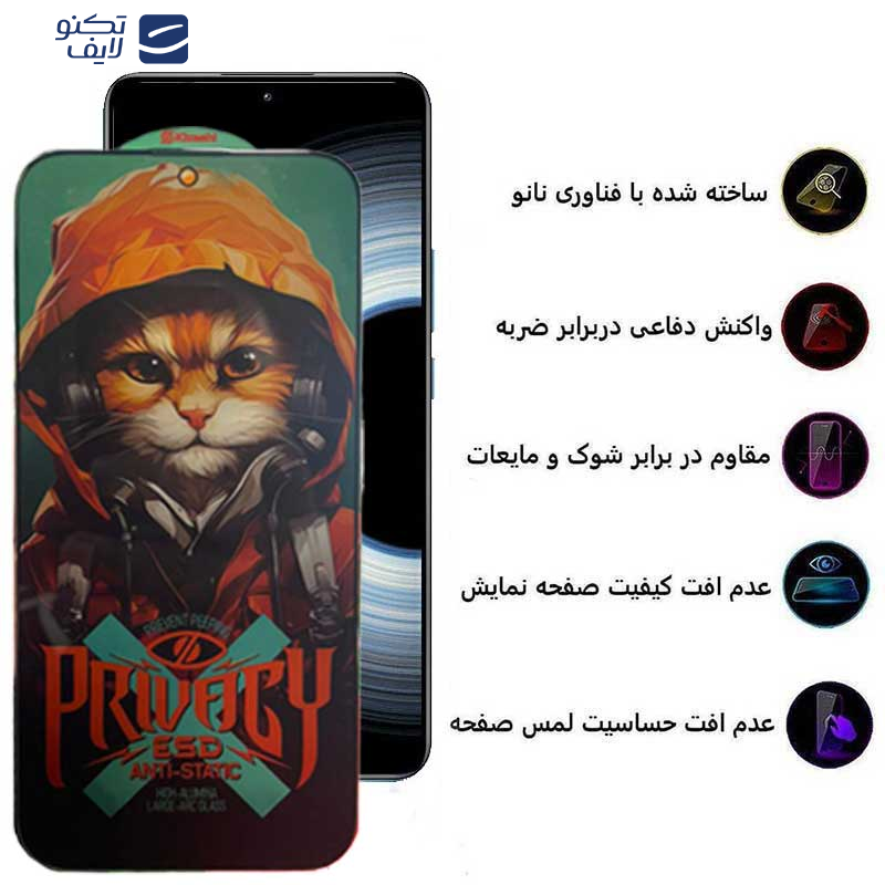 محافظ صفحه نمایش حریم شخصی اپیکوی مدل Privacy Hoodie Cat مناسب برای گوشی موبایل شیائومی Redmi K50 Ultra / K50 Gaming / K50 Pro / K50 محافظ صفحه نمایش حریم شخصی اپیکوی مدل Privacy Hoodie Cat مناسب برای گوشی موبایل شیائومی Redmi K50 Ultra / K50 Gaming / K50 Pro / K50