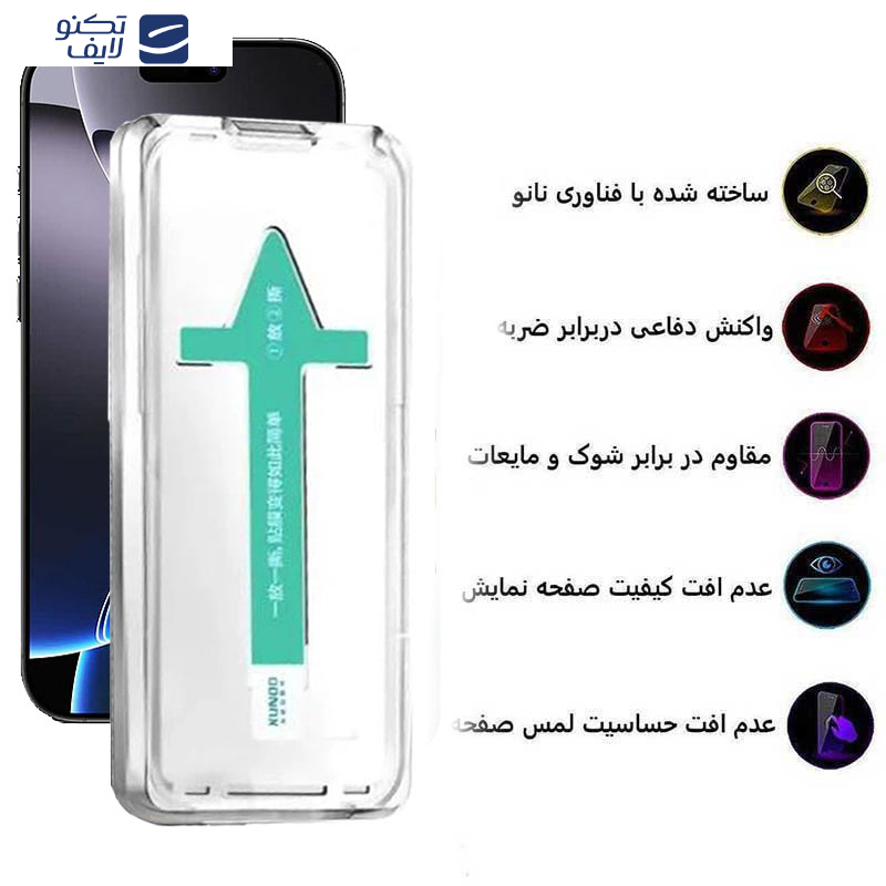 محافظ صفحه نمایش اپیکوی مدل Axe Easy install مناسب برای گوشی موبایل اپل iPhone 16 Pro Max محافظ صفحه نمایش اپیکوی مدل Axe Easy install مناسب برای گوشی موبایل اپل iPhone 16 Pro Max