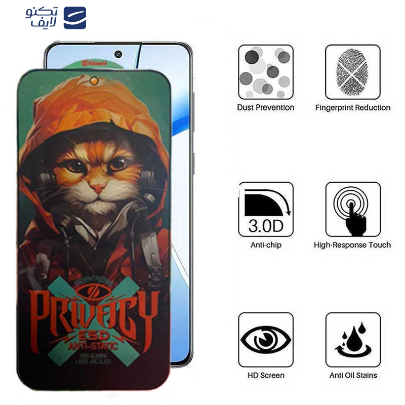 محافظ صفحه نمایش حریم شخصی اپیکوی مدل Privacy Hoodie Cat مناسب برای گوشی موبایل وان پلاس Nord CE4/ Nord CE3/ 10R/ 10T/ Ace Pro/ Ace/ 10R 150W محافظ صفحه نمایش حریم شخصی اپیکوی مدل Privacy Hoodie Cat مناسب برای گوشی موبایل وان پلاس Nord CE4/ Nord CE3/ 10R/ 10T/ Ace Pro/ Ace/ 10R 150W