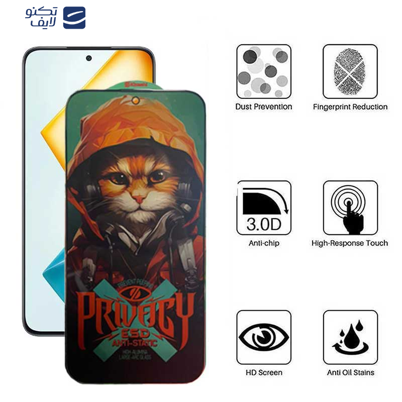 محافظ صفحه نمایش حریم شخصی اپیکوی مدل Privacy Hoodie Cat مناسب برای گوشی موبایل آنر  X8a/ X8b/ X8 4G/ 90 Lite/ 90 GT/ 10X Lite محافظ صفحه نمایش حریم شخصی اپیکوی مدل Privacy Hoodie Cat مناسب برای گوشی موبایل آنر  X8a/ X8b/ X8 4G/ 90 Lite/ 90 GT/ 10X Lite