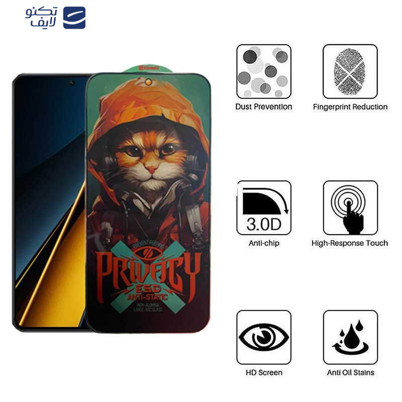 محافظ صفحه نمایش حریم شخصی اپیکوی مدل Privacy Hoodie Cat مناسب برای گوشی موبایل شیائومی Poco X6 Pro 5G/ X6 5G/ M6 Pro 4G/ X6 Neo محافظ صفحه نمایش حریم شخصی اپیکوی مدل Privacy Hoodie Cat مناسب برای گوشی موبایل شیائومی Poco X6 Pro 5G/ X6 5G/ M6 Pro 4G/ X6 Neo