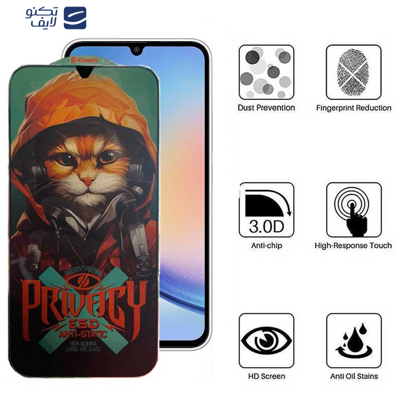 محافظ صفحه نمایش اپیکوی مدل Privacy Hoodie Cat مناسب برای گوشی موبایل سامسونگ Galaxy A24 4G/A25/A15 4G/5G /F34  محافظ صفحه نمایش اپیکوی مدل Privacy Hoodie Cat مناسب برای گوشی موبایل سامسونگ Galaxy A24 4G/A25/A15 4G/5G /F34