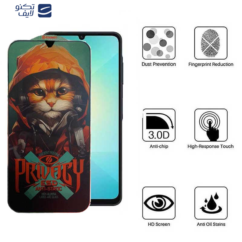 محافظ صفحه نمایش اپیکوی مدل Privacy Hoodie Cat مناسب برای گوشی موبایل سامسونگ Galaxy A05s/Samsung Galaxy A05/A70 محافظ صفحه نمایش اپیکوی مدل Privacy Hoodie Cat مناسب برای گوشی موبایل سامسونگ Galaxy A05s/Samsung Galaxy A05/A70