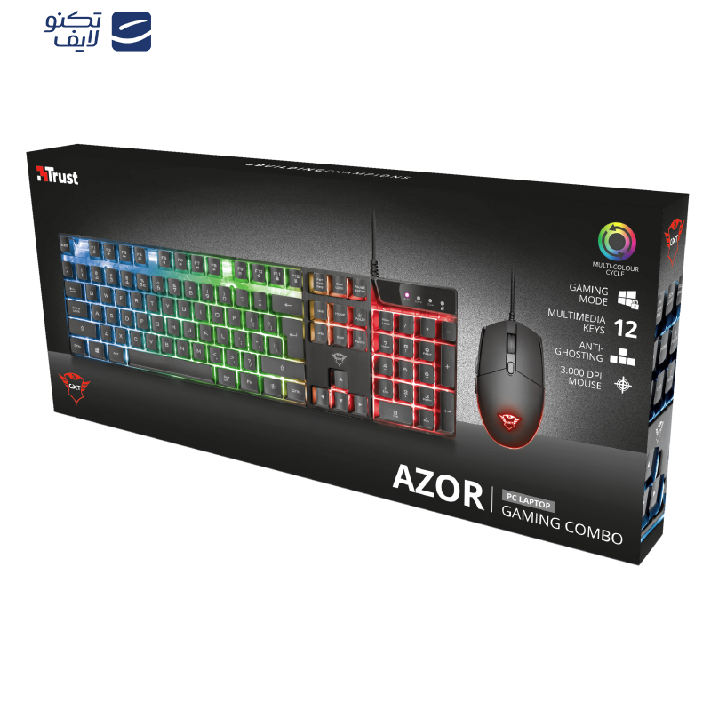 کیبورد و ماوس مخصوص بازی تراست مدل GXT 838 Azor