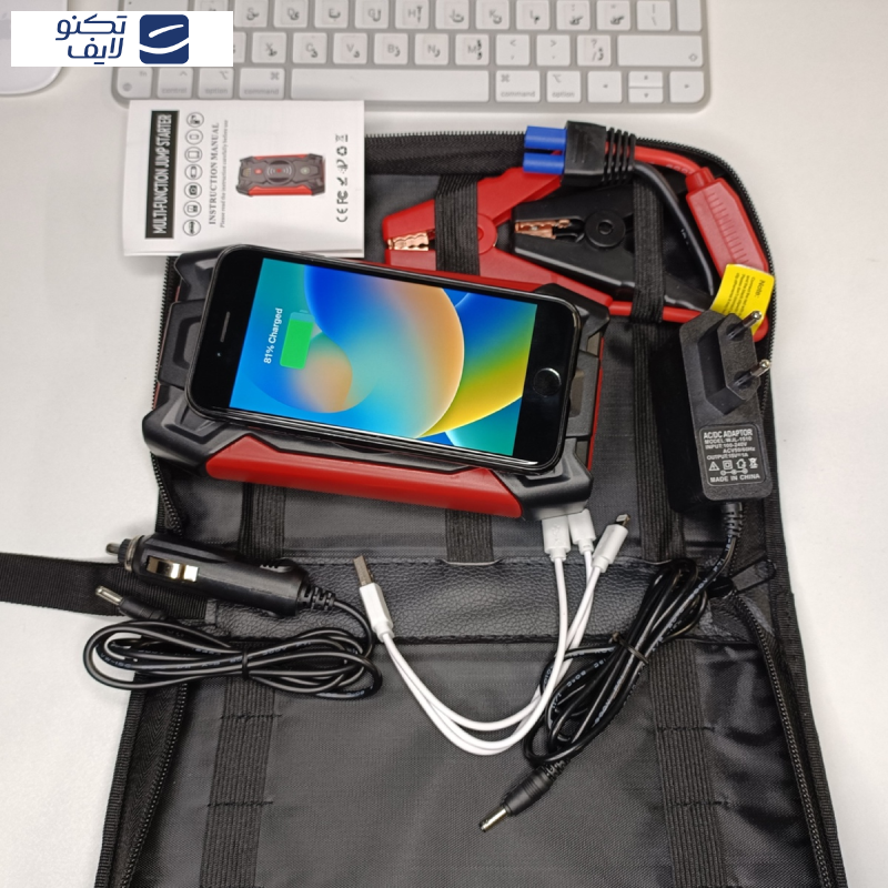 جامپ استارتر مدل Zuix ظرفیت 39800 میلی آمپر ساعت جامپ استارتر مدل Zuix ظرفیت 39800 میلی آمپر ساعت