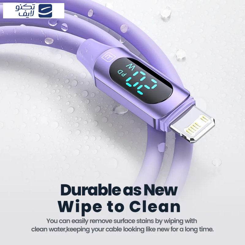 کابل تبدیل USB-C به لایتنینگ توکی مدل 20W TQ-X55 طول 1 متر کابل تبدیل USB-C به لایتنینگ توکی مدل 20W TQ-X55 طول 1 متر