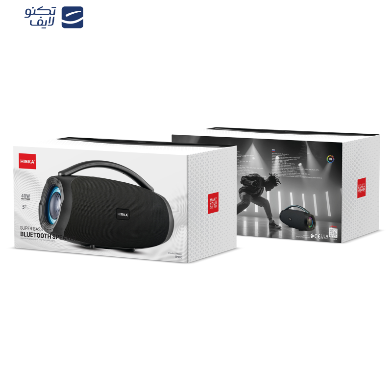 اسپیکر بلوتوثی قابل حمل هیسکا مدل B900 اسپیکر بلوتوثی قابل حمل هیسکا مدل B900