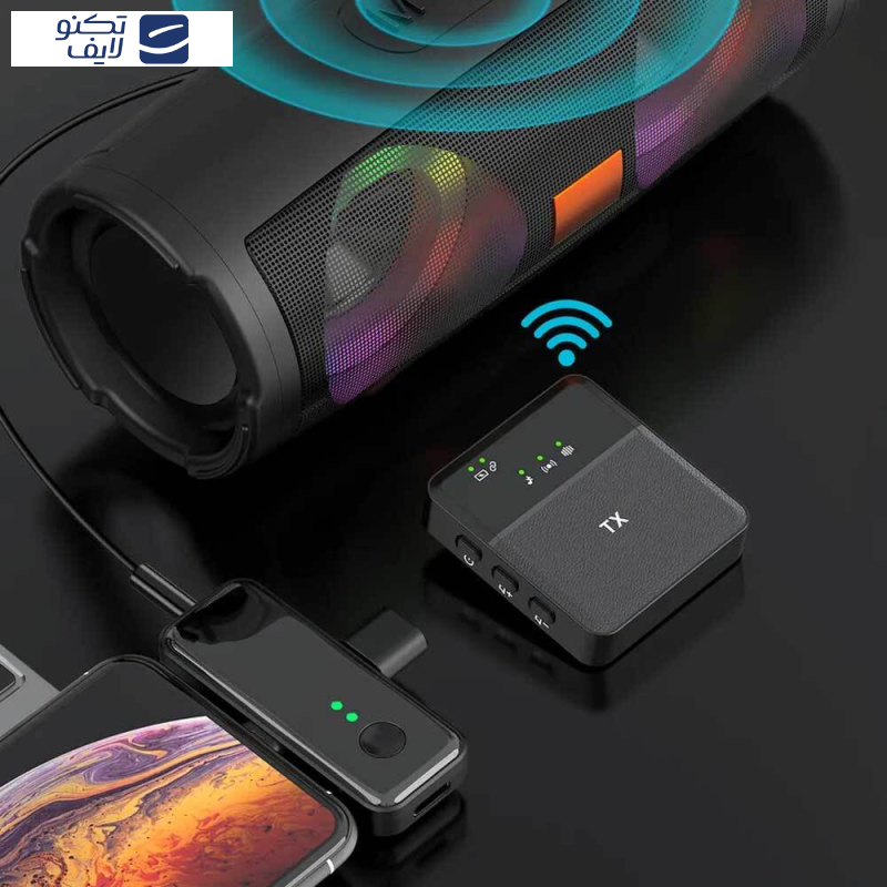  میکروفن یقه ای بی سیم مدل answer SX8 lightning