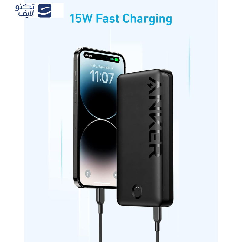 پاوربانک انکر مدل A1286 ظرفیت 20000 میلی آمپر ساعت