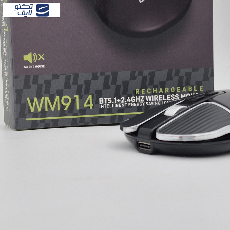 ماوس بی سیم سایلنت ایلون مدل WM914 ماوس بی سیم سایلنت ایلون مدل WM914