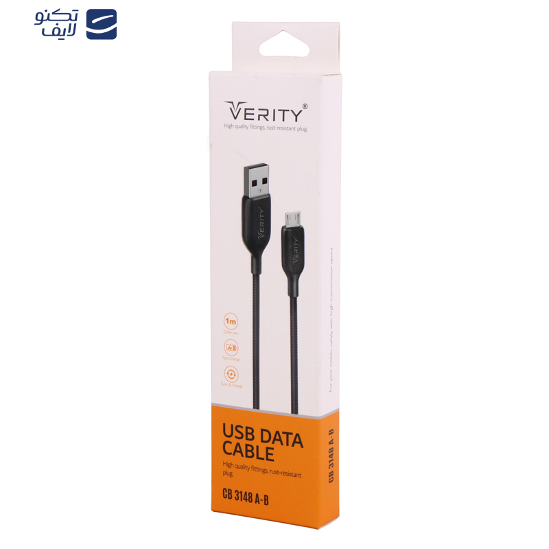 کابل تبدیل USB به microUSB وریتی مدل CB3148A طول 1 متر  کابل تبدیل USB به microUSB وریتی مدل CB3148A طول 1 متر