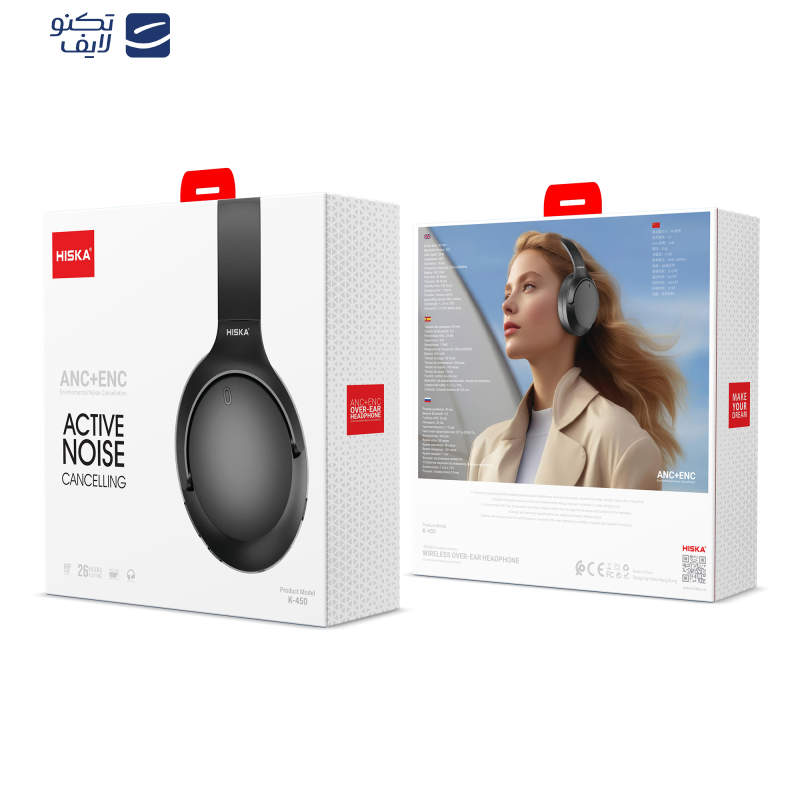 هدست بلوتوثی هیسکا مدل K-450 هدست بلوتوثی هیسکا مدل K-450