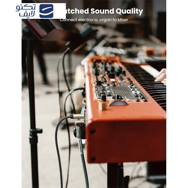 کابل تبدیل جک 6.5 میلیمتری به جک 3.5 میلیمتری یوگرین مدل AV128 کد 10639 طول ۳ متر کابل تبدیل جک 6.5 میلیمتری به جک 3.5 میلیمتری یوگرین مدل AV128 کد 10639 طول ۳ متر