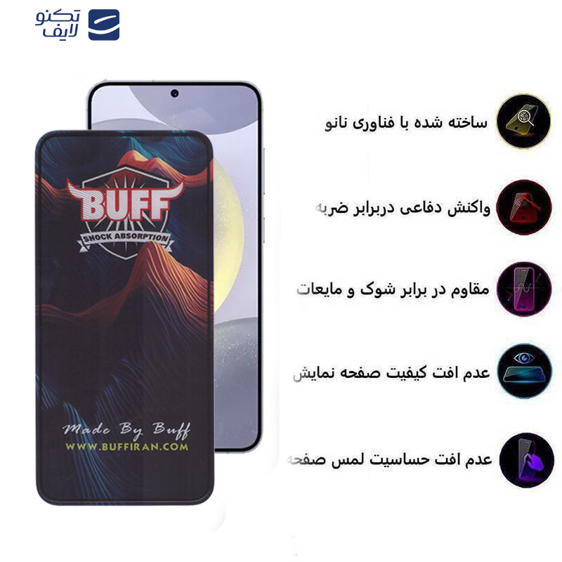 محافظ صفحه نمایش بوف مدل 5D Mountain-G مناسب برای گوشی موبایل سامسونگ Galaxy S25 Plus  محافظ صفحه نمایش بوف مدل 5D Mountain-G مناسب برای گوشی موبایل سامسونگ Galaxy S25 Plus