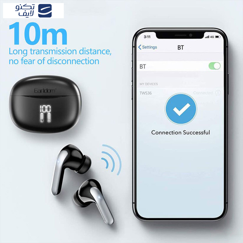 هدفون بلوتوثی ارلدام مدل tws36