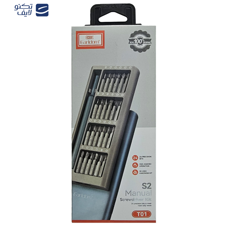 پیچ گوشتی ارلدام مدل ET-T01 S2 بسته 24 عددی پیچ گوشتی ارلدام مدل ET-T01 S2 بسته 24 عددی