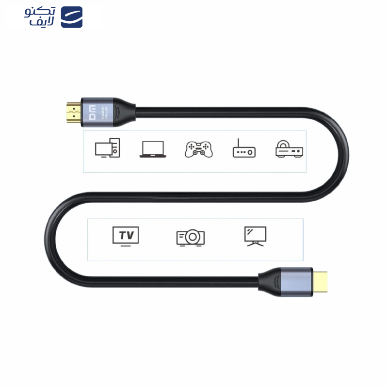 کابل HDMI دی ام مدل HI003 طول 3 متر  کابل HDMI دی ام مدل HI003 طول 3 متر