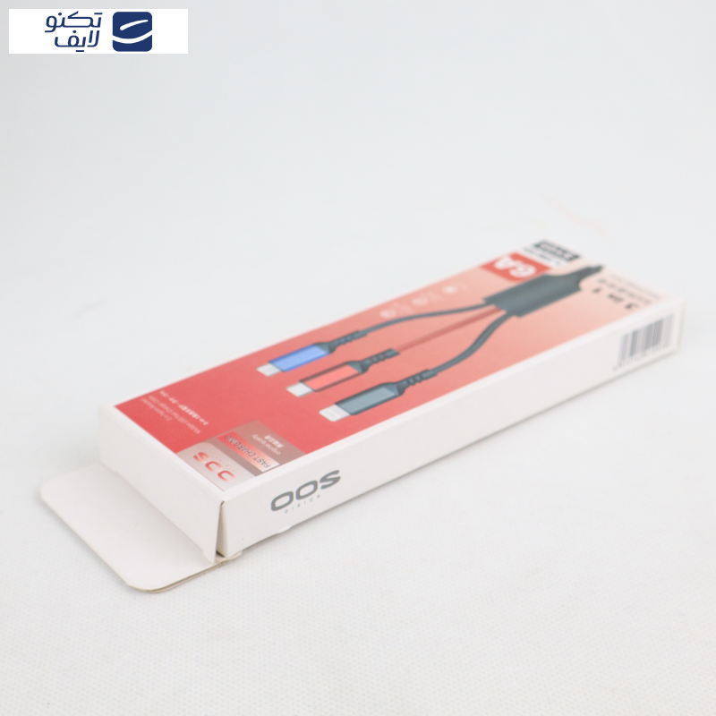 کابل تبدیل USB به لایتنینگ/USB-C/microUSB اووس مدل SY05 کابل تبدیل USB به لایتنینگ/USB-C/microUSB اووس مدل SY05